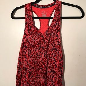 NIKE reddish orange athletic tank